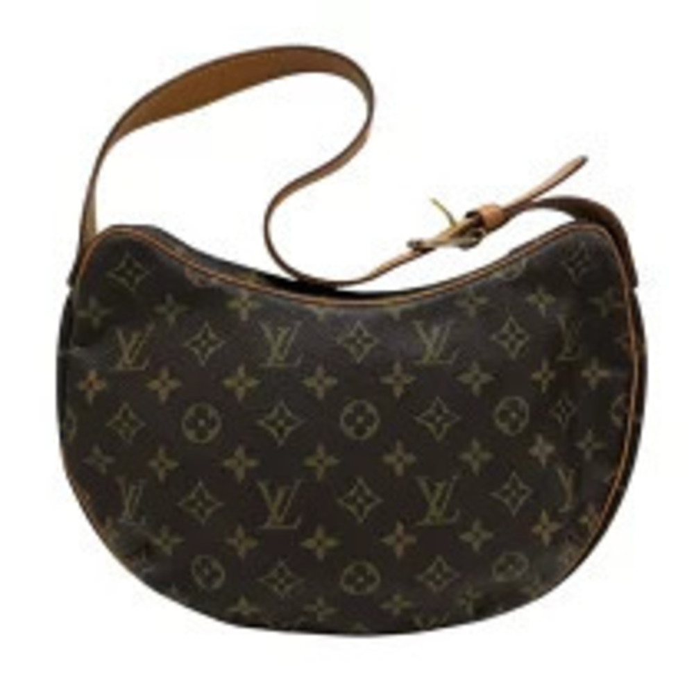 Louis Vuitton Croissant Brown Monogram Canvas Shoulder Bag
